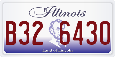 IL license plate B326430