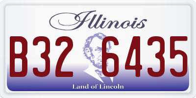 IL license plate B326435