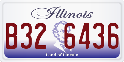 IL license plate B326436