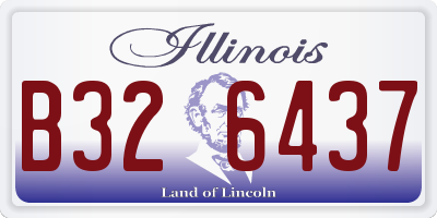 IL license plate B326437