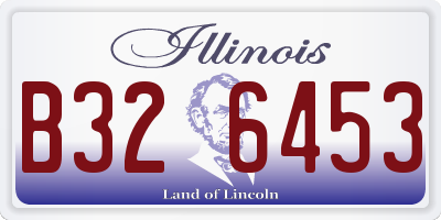 IL license plate B326453