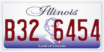 IL license plate B326454