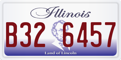 IL license plate B326457