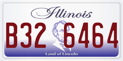 IL license plate B326464