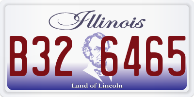 IL license plate B326465