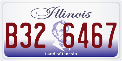IL license plate B326467