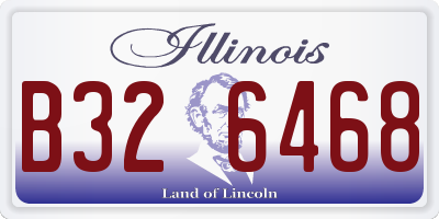 IL license plate B326468