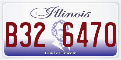 IL license plate B326470