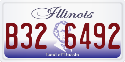 IL license plate B326492