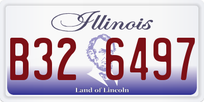 IL license plate B326497