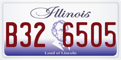 IL license plate B326505