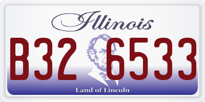 IL license plate B326533