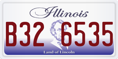 IL license plate B326535