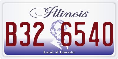 IL license plate B326540
