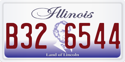 IL license plate B326544
