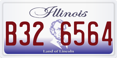 IL license plate B326564