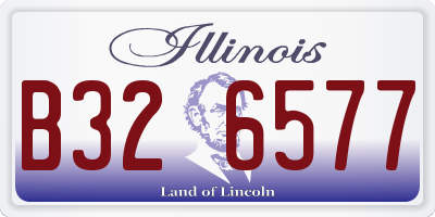 IL license plate B326577