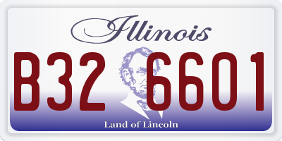 IL license plate B326601