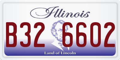 IL license plate B326602