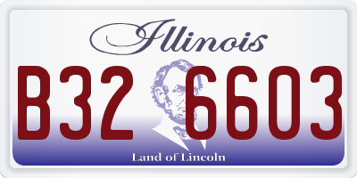 IL license plate B326603