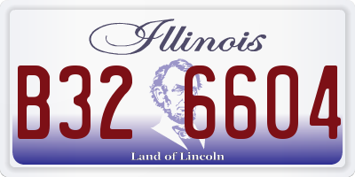 IL license plate B326604