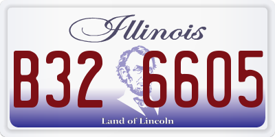 IL license plate B326605