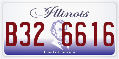 IL license plate B326616