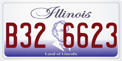 IL license plate B326623