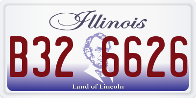 IL license plate B326626