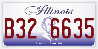 IL license plate B326635