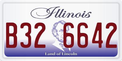 IL license plate B326642