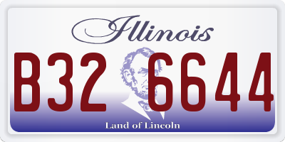 IL license plate B326644