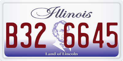 IL license plate B326645