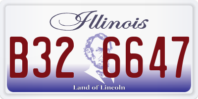 IL license plate B326647