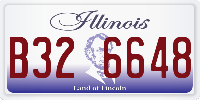 IL license plate B326648