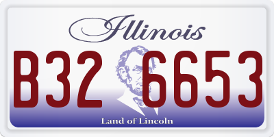 IL license plate B326653