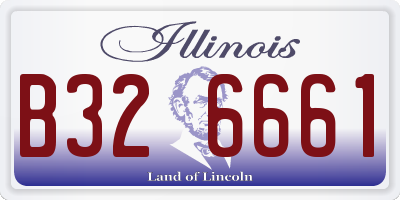 IL license plate B326661