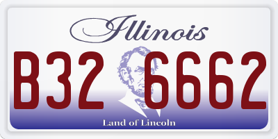 IL license plate B326662