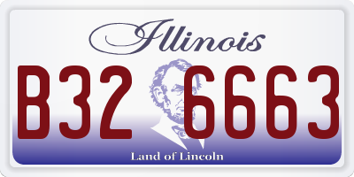 IL license plate B326663