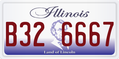 IL license plate B326667