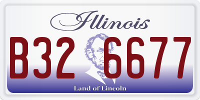 IL license plate B326677