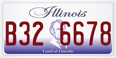 IL license plate B326678