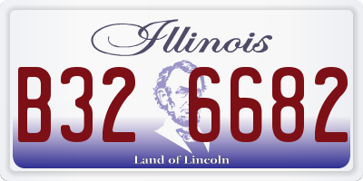 IL license plate B326682