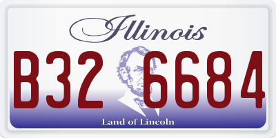 IL license plate B326684
