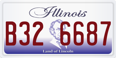 IL license plate B326687