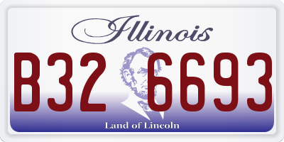 IL license plate B326693