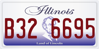 IL license plate B326695