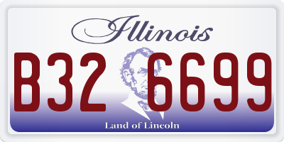 IL license plate B326699