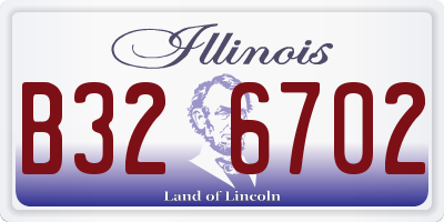 IL license plate B326702