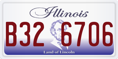 IL license plate B326706